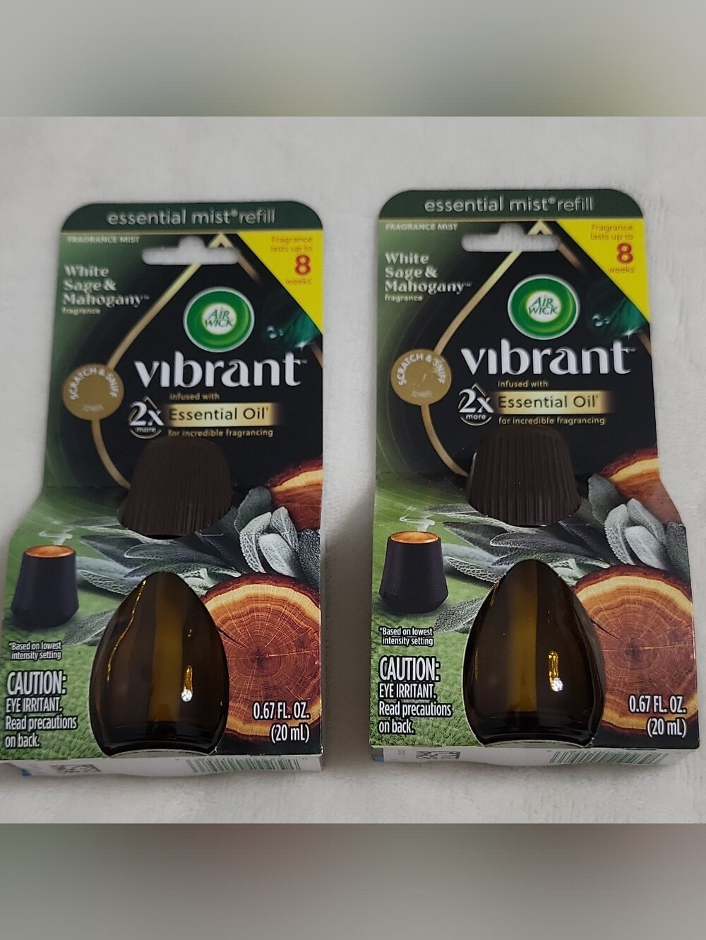 Air Wick Vibrant White Sage & Mahogany Essential Mist Refill - Brown